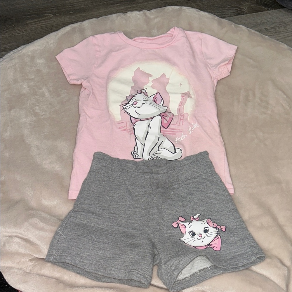 Pink and Gray Kids Pajamas Set